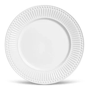 Conjunto com 6 Pratos Raso Roma Branco Ø26cm