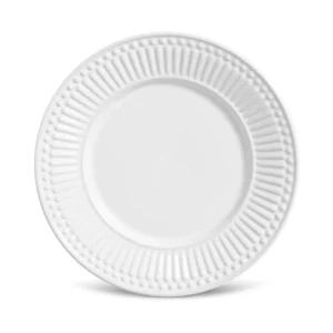 Conjunto com 6 Pratos de Sobremesa Roma Branco